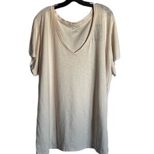 5/$25
NEW with TAGS Universal Thread Goods Co V Neck Tee Cream Short Sleeve 4X